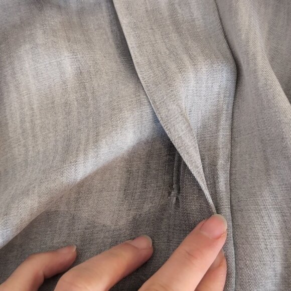 Cloth & Stone Anthropologie Button Down Shirt Chambray Denim Boyfriend Split Hem - Picture 15 of 15